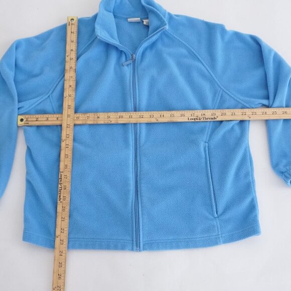 Vintage Falls Creek Blue Outdoor Hiking Fleece Zip Up Cardigan  Sweater Xl - Picture 4 of 9